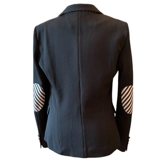 LOVE TREE - Black Blazer with Black & White Elbow Patch - large - Picture 4 of 11